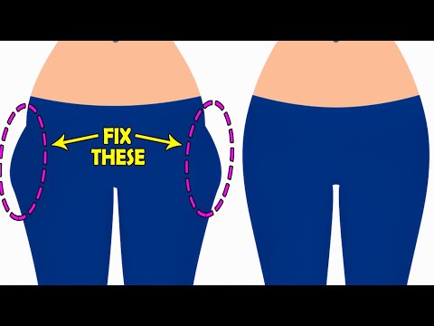 FIX YOUR HIP DIPS + SADDLE BAGS + OUTER THIGHS WITH EASY EXERCISES