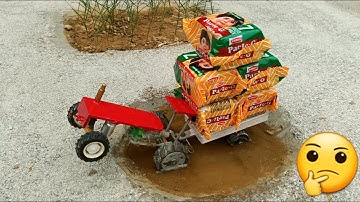 Diy tractor stuck in mud with parle G. Mini Science project | keep villa