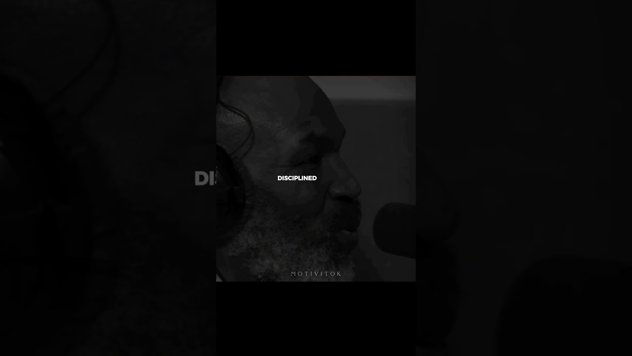 You have to be disciplined. 