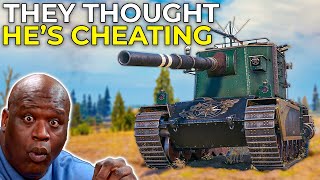 Players thought he is CHEATING in FV4005 | World of Tanks