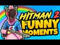 Hitman 2 funny moments  1  lets go to the races  miami gameplay