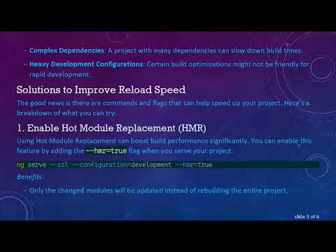 Speed Up Your Angular Project Reload Times with These Effective Tips