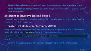 Speed Up Your Angular Project Reload Times with These Effective Tips