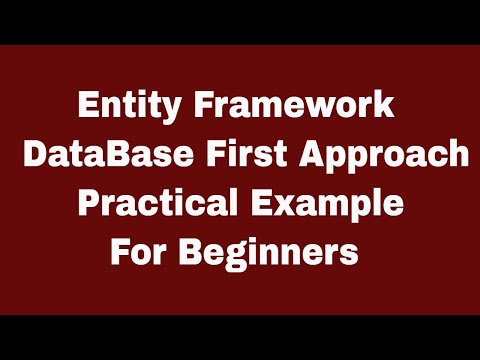 ვიდეო: როგორ შევქმნა მონაცემთა ბაზა ჯერ Entity Framework-ში?