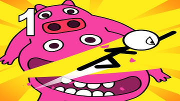 Stick Slice Cut Puzzle (ABI Global Publishing) - All Levels 1-35 Part 1 Gameplay Walkthrough Android