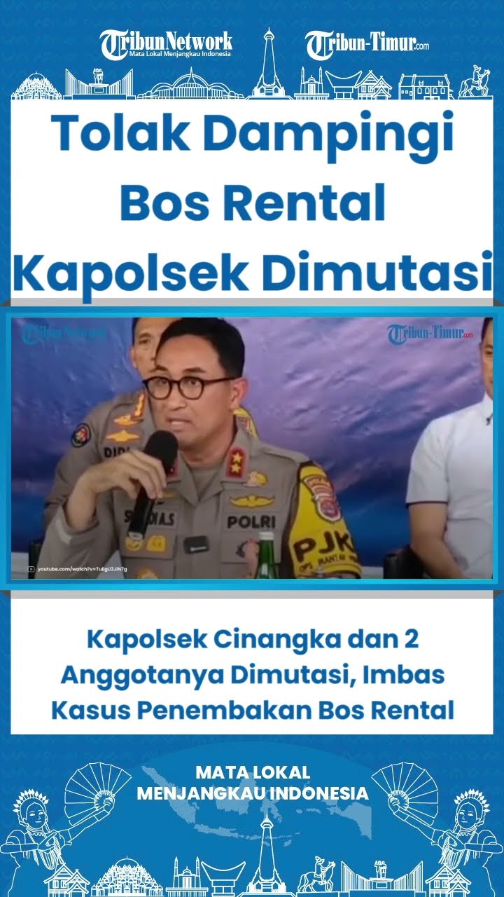 SHORT Kapolsek Cinangka dan 2 Anggotanya Dimutasi, Imbas Kasus Penembakan Bos Rental