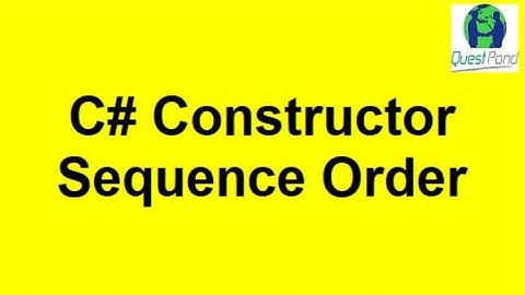 C# Constructor Execution order Parent Child  | C# Interview Questions | Csharp Interview Question