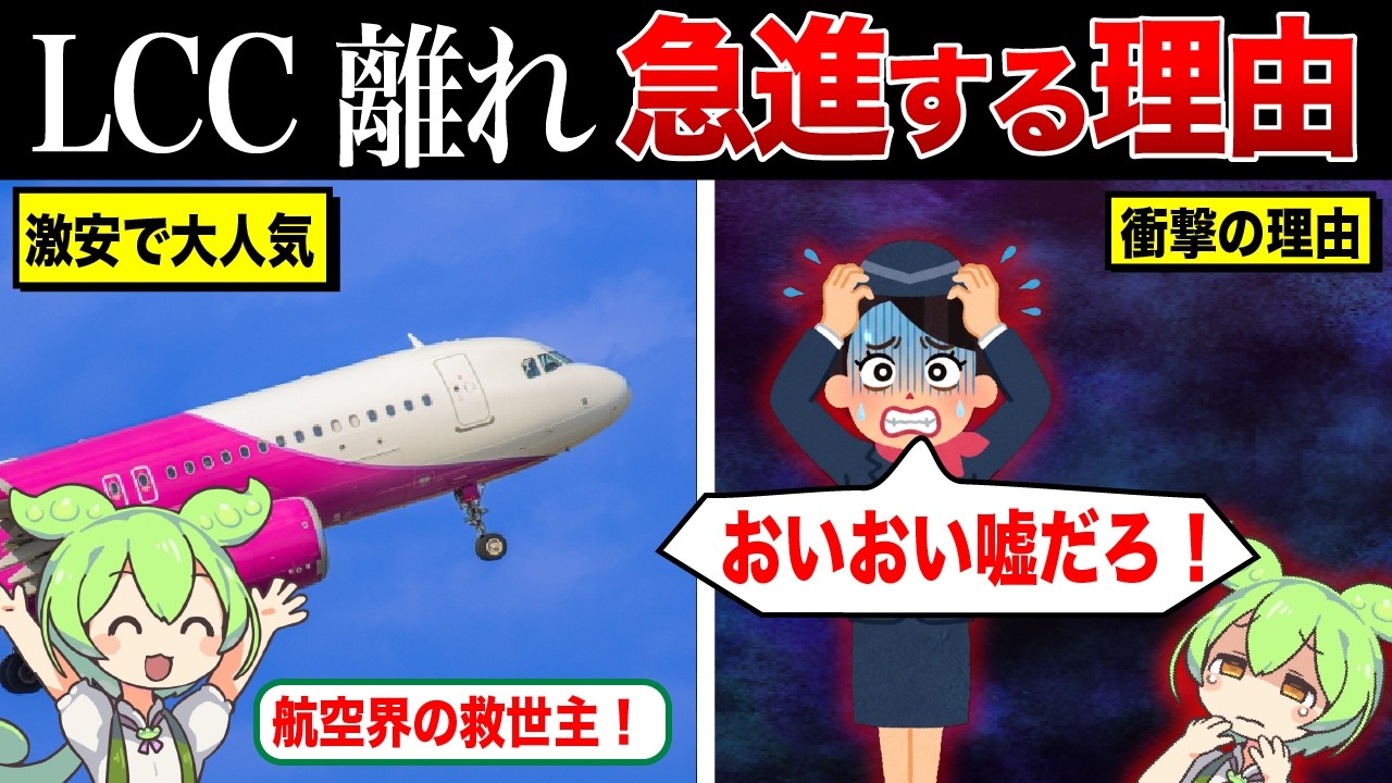 格安航空会社が消えている理由【ずんだもん&ゆっくり解説】