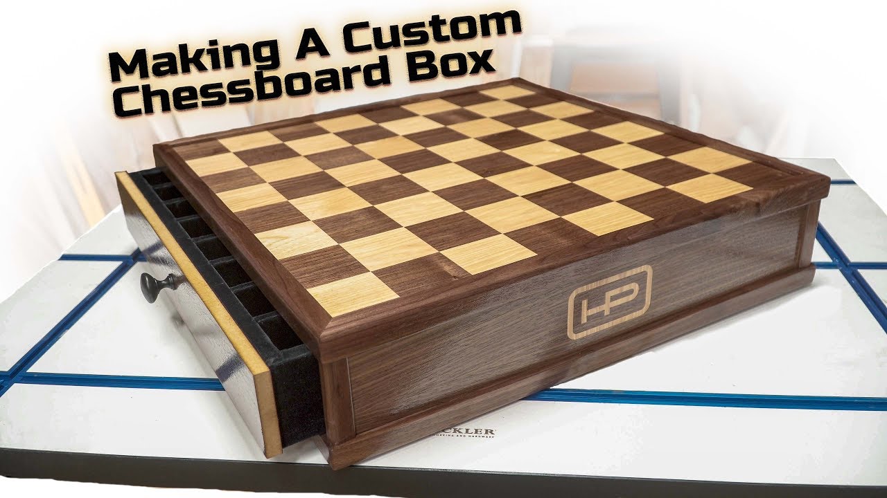 Personalized Chess Set with Wood Box