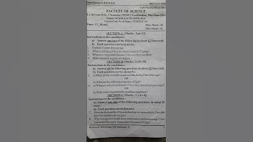 BRAOU science and technology new question paper pattern