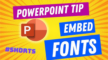 Embed Fonts in PowerPoint #shorts