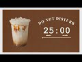 Pomodoro Timer 25/5 | Lofi Study Music for Deep Focus & Productivity – Iced Caramel Macchiato Café