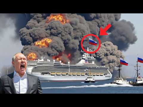 35 Minutes Ago! 10-Ton Bomb Dropped by a US F-16 Jet Destroys a Cruiser Carrying Secret Munitions