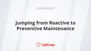 Jumping from Reactive to Preventive Maintenance