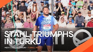 Stahl dances his way to discus throw victory | Continental Tour Gold 2023