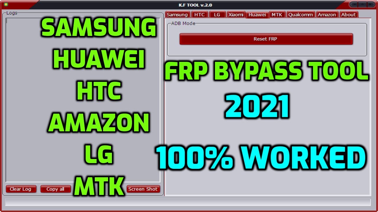 samsung frp bypass tool | huawei frp tool | Xiaomi,LG,HTC,Amazon,MTK | 100%  tested - YouTube