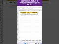 Yesterday today and tomorrow function in excel excelshorts exceltips shorts exceltutorial