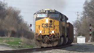CSX 942 and 490 Lead a Loaded Coal Train on 3/10/18
