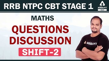 RRB NTPC CBT Stage 1 | Maths Questions Discussion 28 Dec 2020 Shift -2