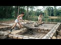 FULL VIDEO: Building a Lake House Alone with My Sister – Strong Foundation, 80% Finished