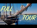 Tour aboard a real 105ft sailboat engine room included