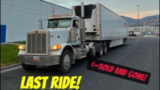 Last ride in Pete 388 with reefer Lowboy RGN update