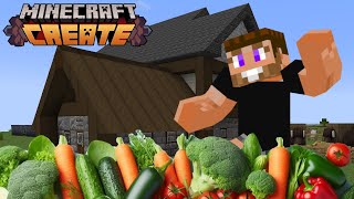 I made an ALMOST PERFECT PANTRY in Minecraft Create Mod!
