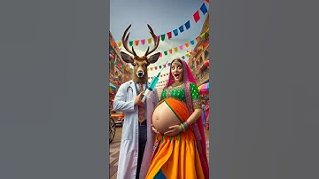 ♥️Evolution of deer: Pregnant women with doctor deer 🥰 #cat #cute #love #shorts