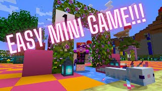 Super Easy Minecraft Tutorial: Axolotl Croquet - anyone can build this! screenshot 1