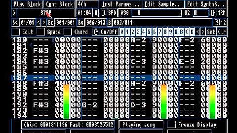 Tune Upload 06 : Created using OctaMED on Amiga 1200 in mid 1990s