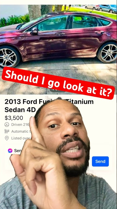 2013 Ford fusion $3500 should I go look at it? #cars #buyingcars #garageshop #automotive #forsale