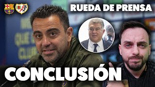 XAVI DA LA CARA tras los RUMORES de su SALIDA del BARÇA y ESTO ES LO QUE LE TRANSMITEN · CONCLUSIÓN