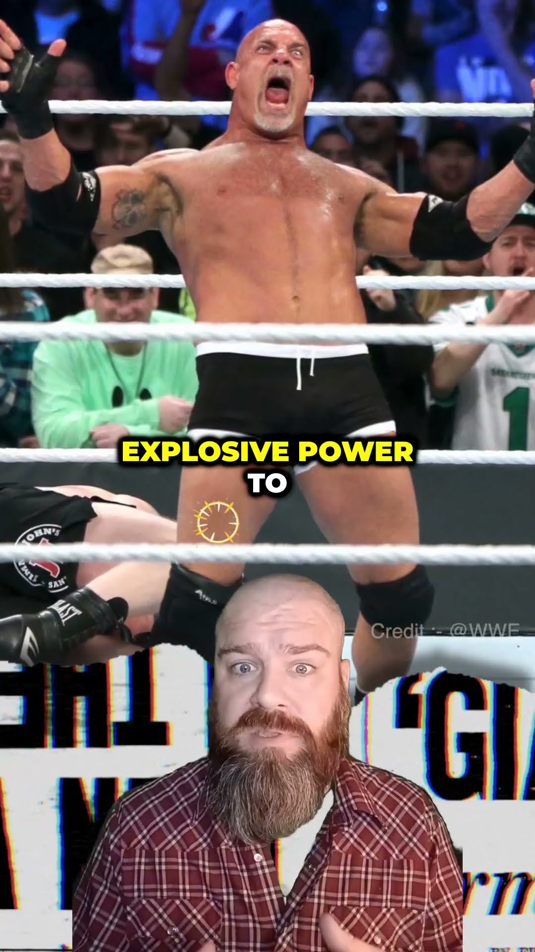 Goldberg's return to WWE was insane! #Goldberg #WWE #Wrestling #Shorts #BrockLesnar