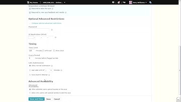 Desire2Learn v10.3: Quizzes