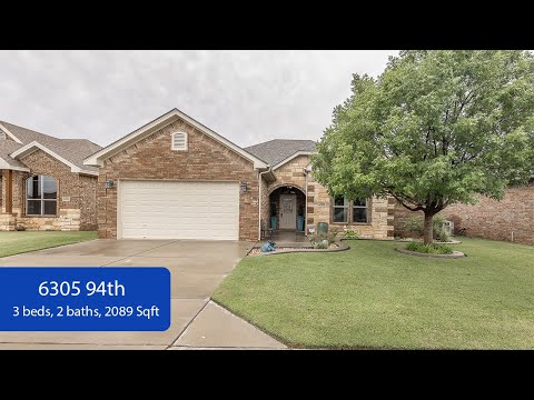6305 94th St, Lubbock, TX home video tour