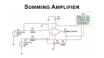 Summing Amplifier | Multisim