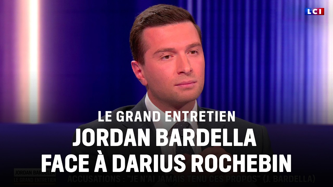Le Grand Entretien avec Jordan Bardella face à Darius Rochebin｜LCI