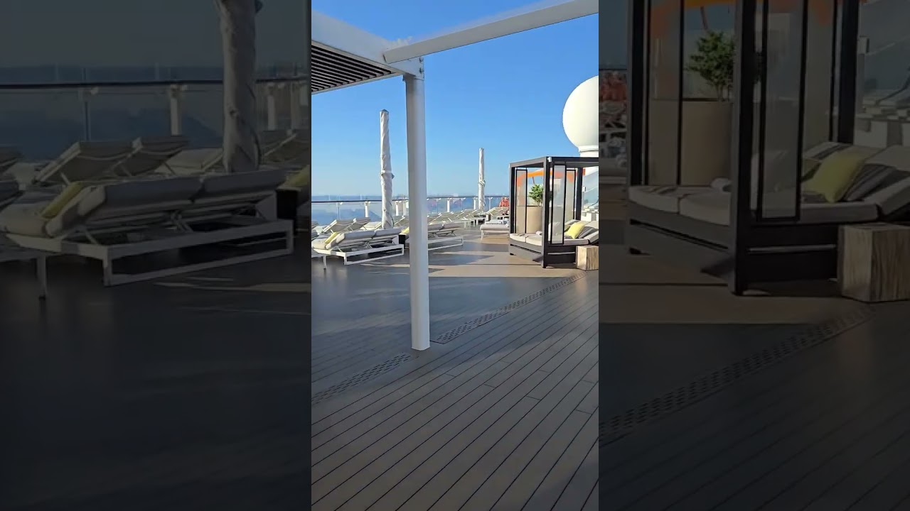 Celebrity Apex Suite only Retreat Sundeck. #cruise #travel #love #cruiseship #celebrityapex #sundeck