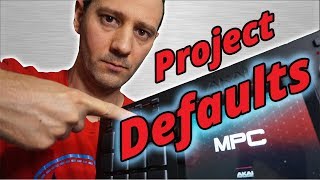 Mpc Live - Load Project Project Defaults Preferences