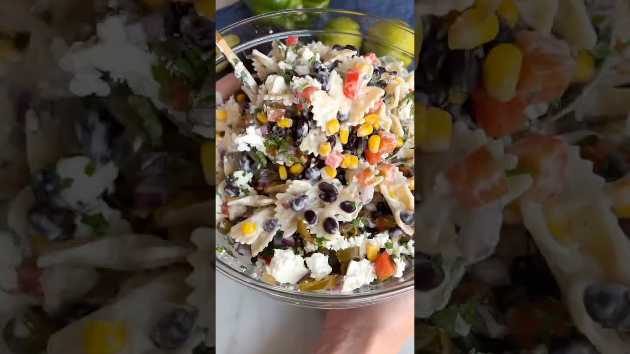 Mexican Pasta Salad (Creamy Greek Yogurt Dressing) Mexican Pasta Salad (Creamy Greek Yogurt Dressing)