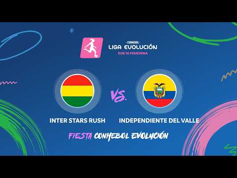 ⚽🔴 ¡EN VIVO! INTER STARS RUSH vs. IDV | SUB16 FEMENINA | FIESTA CONMEBOL EVOLUCIÓN 2026 — football video
