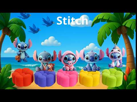 They Couldn’t Stop Jumping! 🐒💥 What Happened to the 5 Little Monkeys on the Bed? Stitch