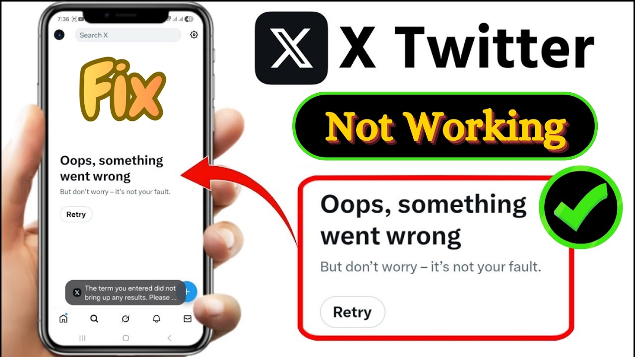 Fix X Twitter Not Working Today | X Twitter Server Down & Something Went Wrong Error