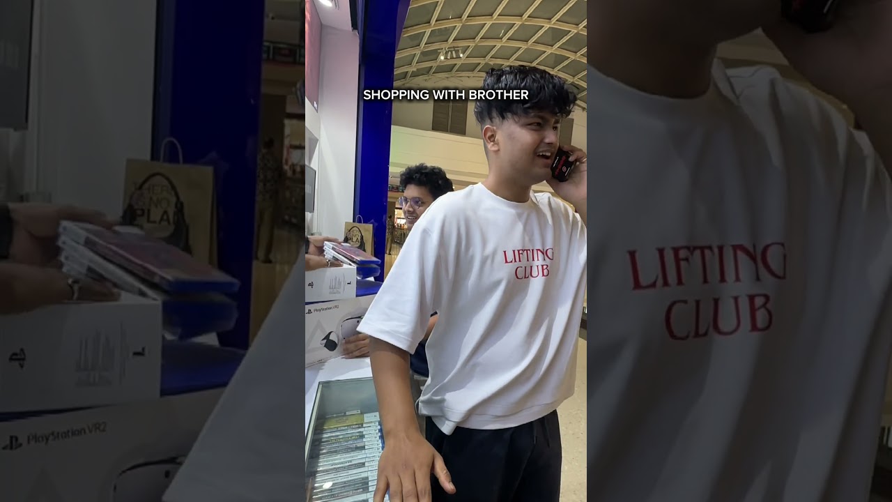 PLAYSTATION SHOPPING WITH BROTHER😢