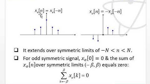 DSP C1P2 Operation on discrete signal and symmetry
