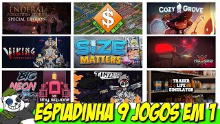 Enderal, OpenTTD, Cozy Grove, Viking Vengeance, TinyShot, Size Matters e+ Espiadinha 2ªed Abril 2021