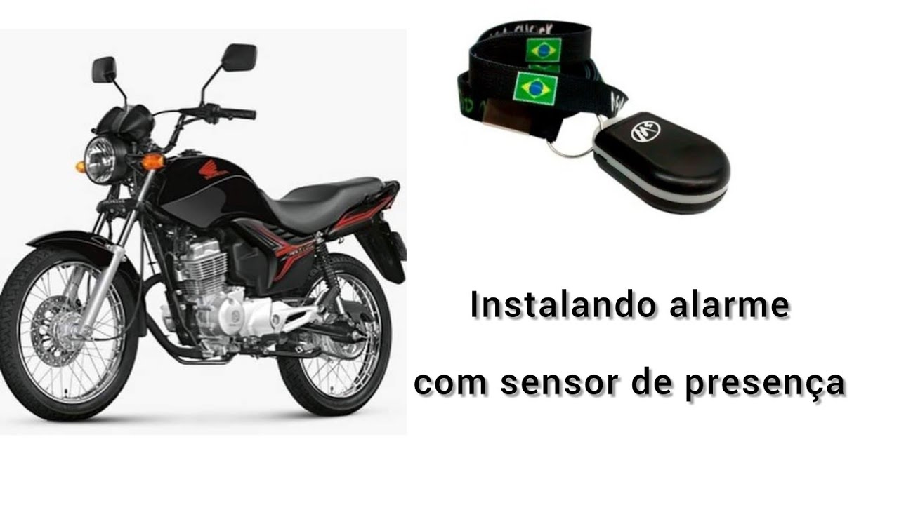Como instalar alarme com sensor de presença em moto - YouTube