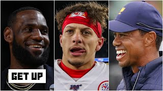 LeBron, Mahomes or Tiger: Who is more likely to catch their rival for most championships | Get Up