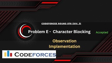 Problem - E. Character Blocking || Codeforces Round 878 (Div. 3) || Implementation