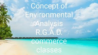 Concept of Environmental Analysis